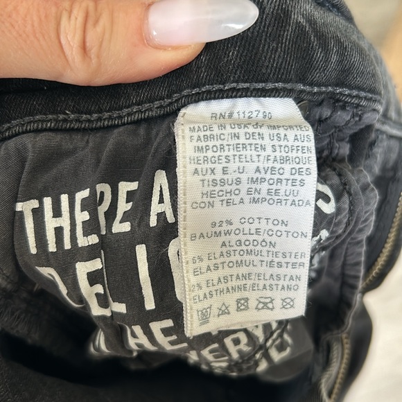 True Religion distressed black skinny jeans size 29 - Picture 6 of 7